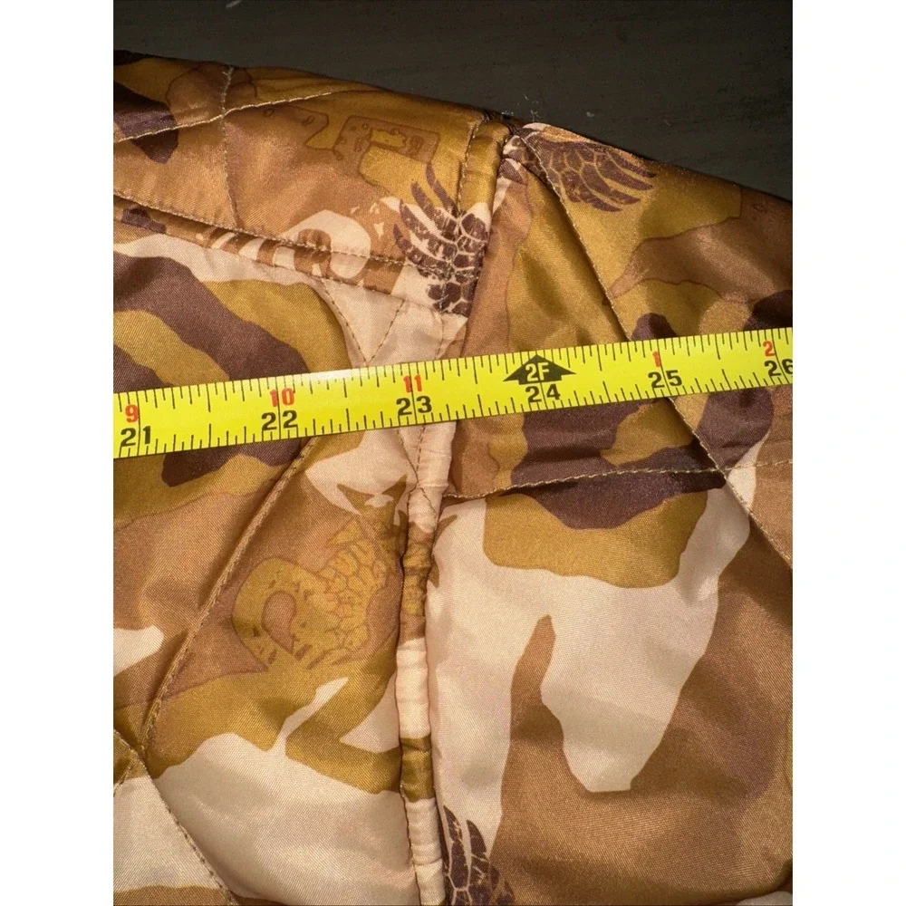 AVIREX Mens Reversible Camo Brown Camouflage‎ Army Outdoor Jacket Eagle XXXL 3XL